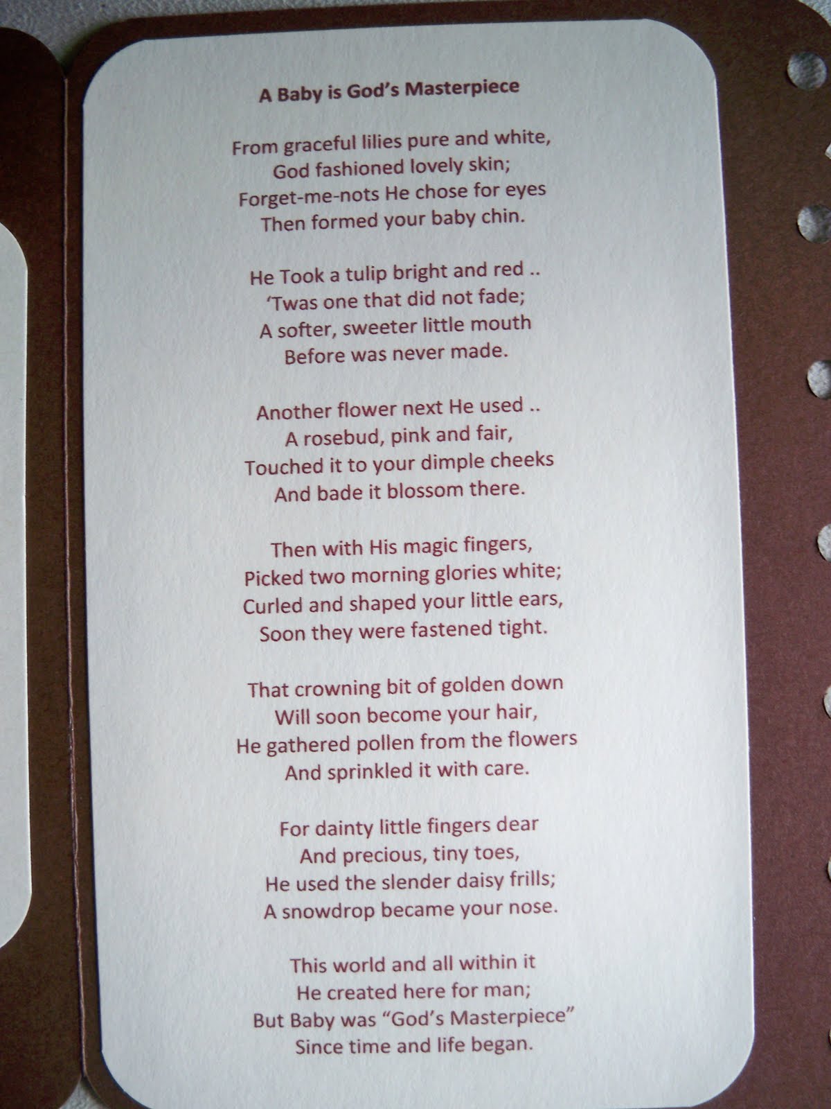 Slashcasual Diaper Cake Poems