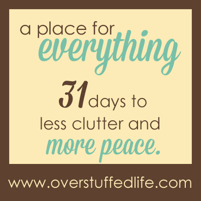 31 Days to Less Clutter and More Peace. Join the Challenge! Looking for a way to finally get your home decluttered? Learn tips for getting rid of the clutter and how to organize it when you're finished.