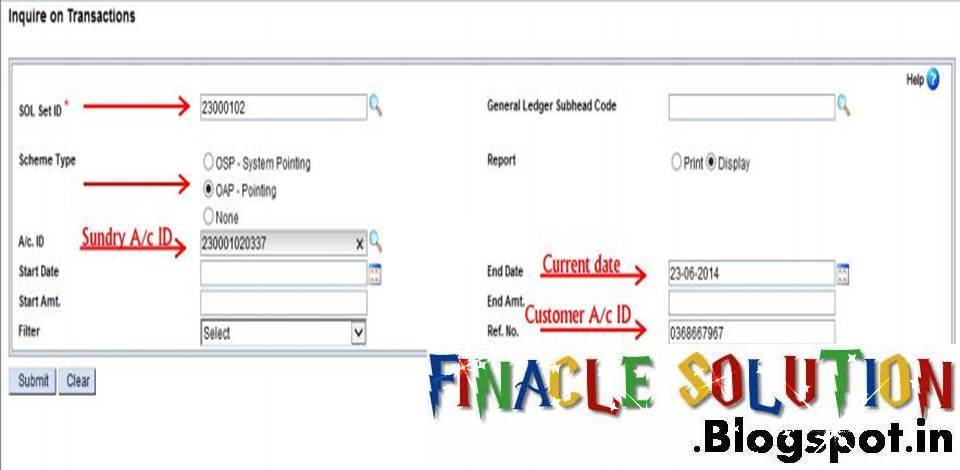 Interest Payment of Branch Office Account in DOP Finacle