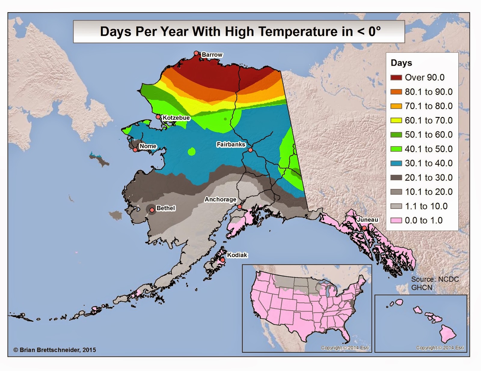 Brian B.'s Climate Blog Alaska High Temperature Categories