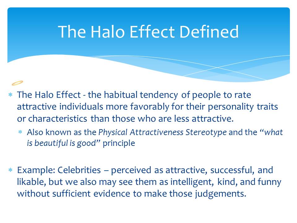 what is halo effect in research