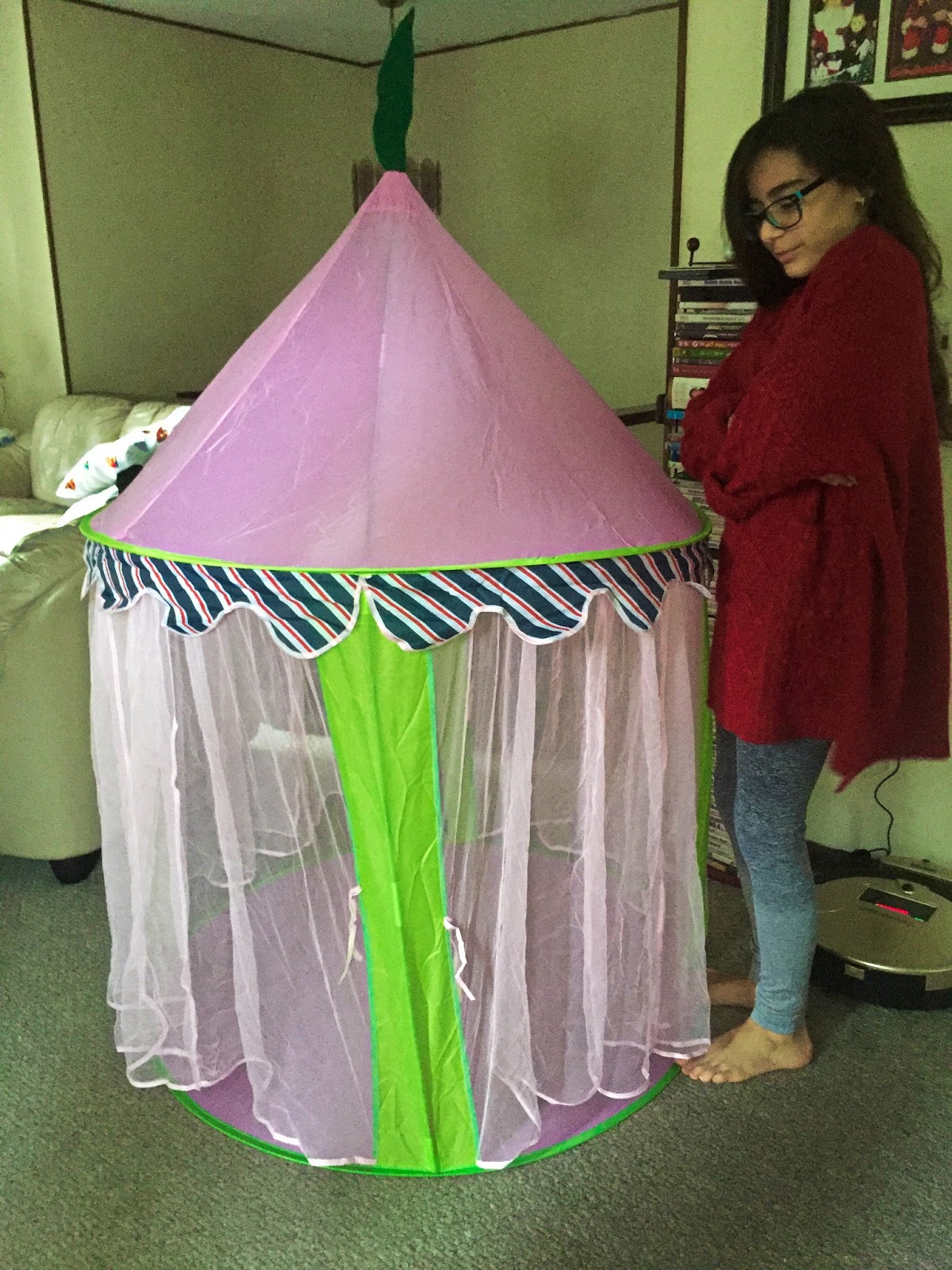 Maria's Space Indoor or Outdoor Princess Tent With Carrying Case For