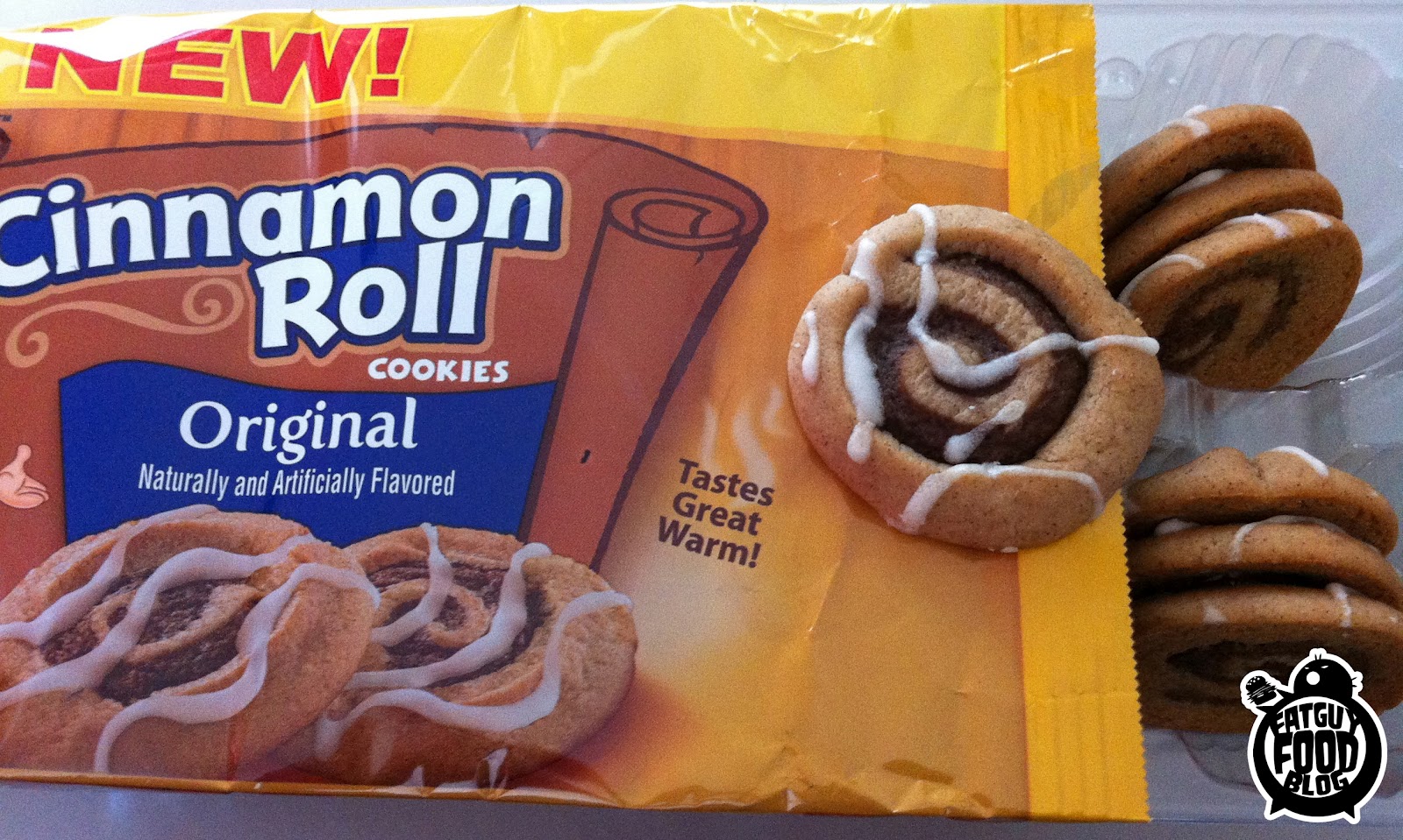FATGUYFOODBLOG Keebler Cinnamon Roll Cookies