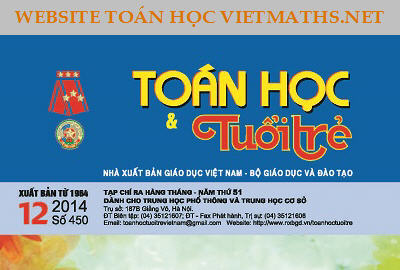 Kho Tạp chí Toán học Tuổi trẻ do thầy Lê Trung Kiên sưu tầm