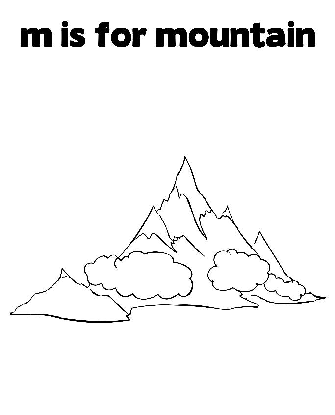 but here we are talking about coloring pages of mountains these pages come in many forms for children they learn many things from these pages and also