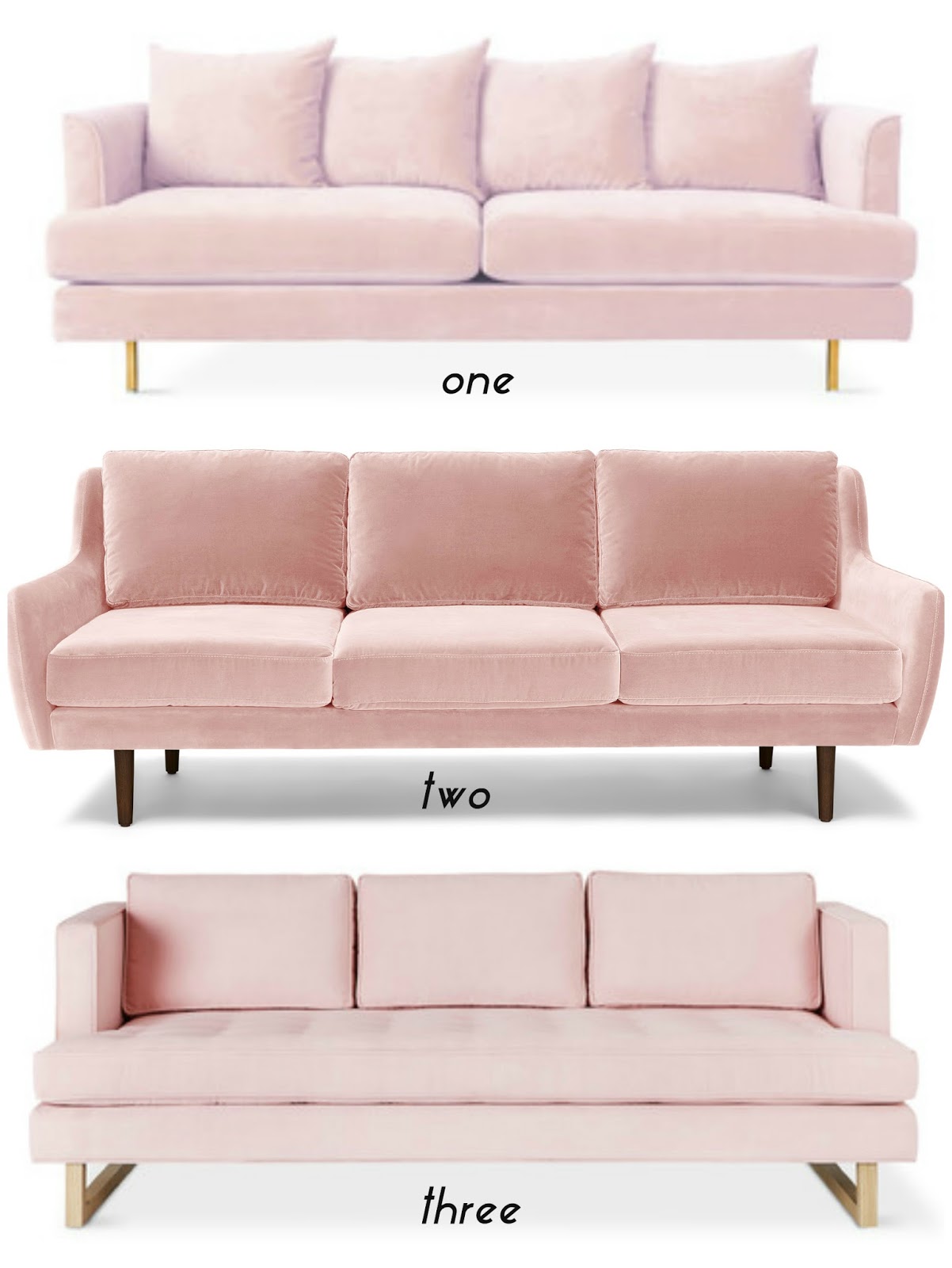 retail shopping blush pink furniture