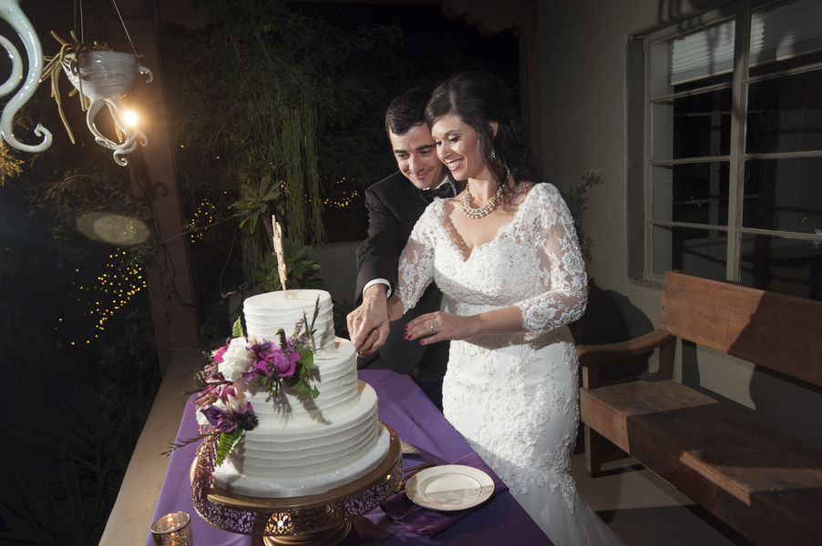 Purple Desert Botanical Garden Wedding