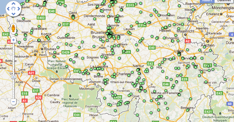 Discovering Belgium: Map of Belgian tourist attractions