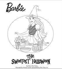 Barbie Halloween Coloring Pages - Barbie Halloween Coloring Pages 3 
