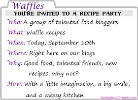 It's all About the Waffle: A number of bloggers each developed a new waffle recipe | www.BakingInATornado.com | #MyGraphics