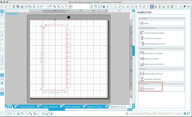 Tinis Plotter Tutorials - Folge 12 - Webbandleiter