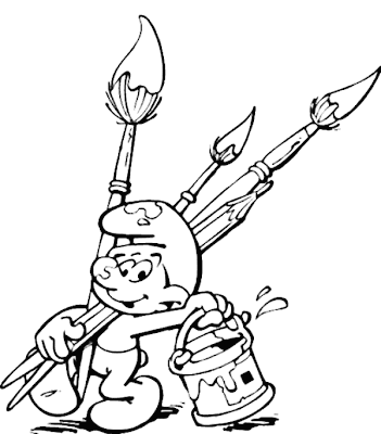 Smurf Coloring Pages