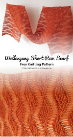 Wellengang Short Row Scarf: Free Knitting Pattern by Knitting and so on