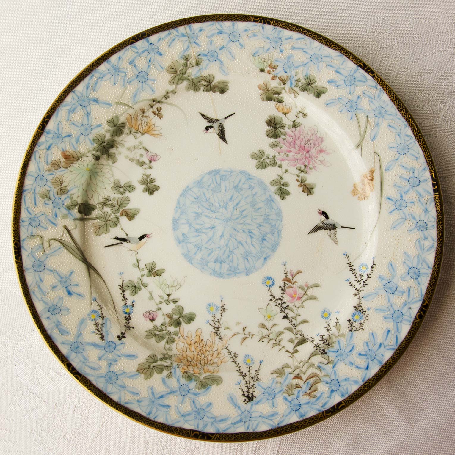 Hand painted porcelain plate china