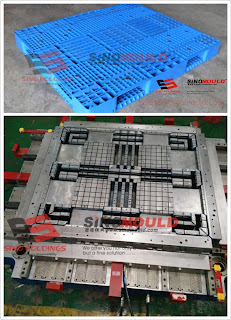 plastic double face logistic pallet mould and sample