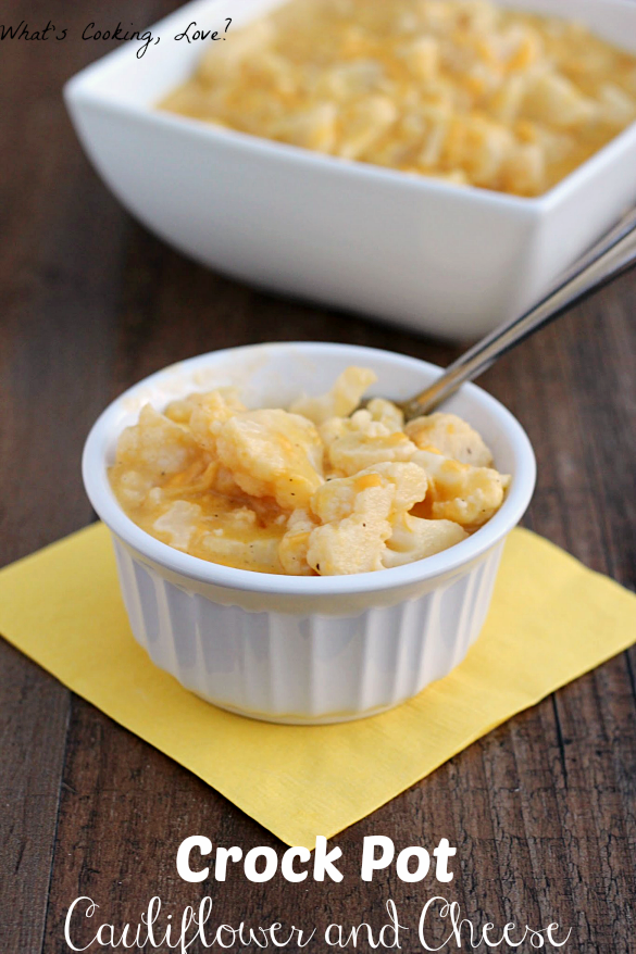 Crockpot Cauliflower and Cheese | Easy Slow Cooker Recipes For Thanksgiving | slow cooker recipes for thanksgiving | crockpot chicken and stuffing