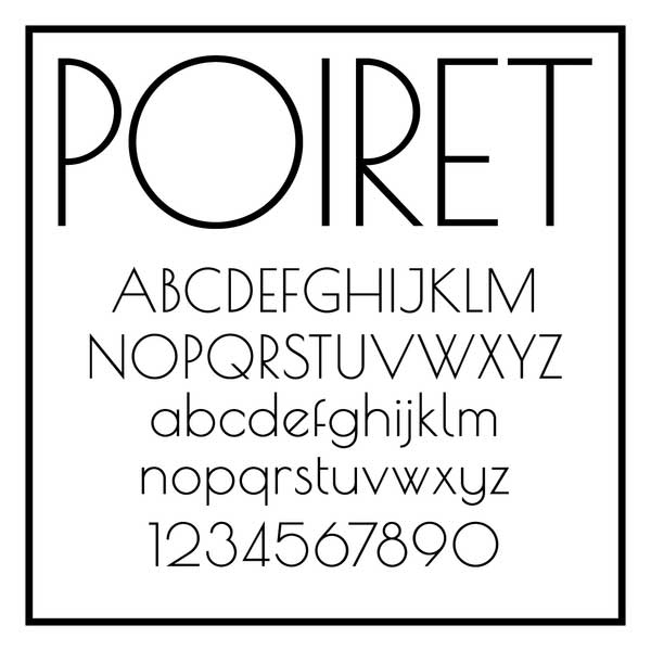 free poiret font