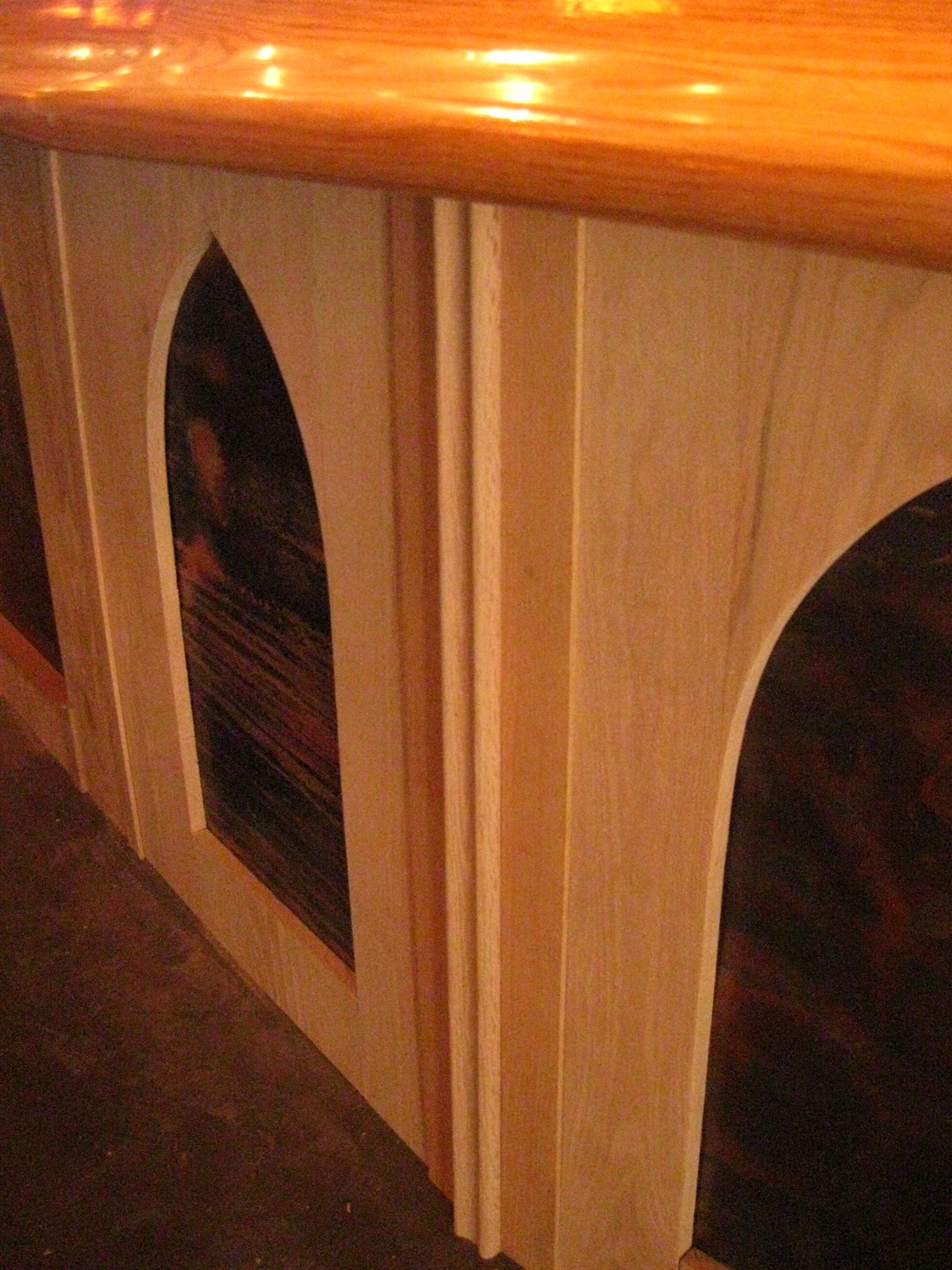 farrell projects finishing the Tired Hands bar trim