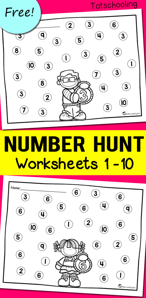 Number Recognition Worksheets Kindergarten Printable Kindergarten Worksheets