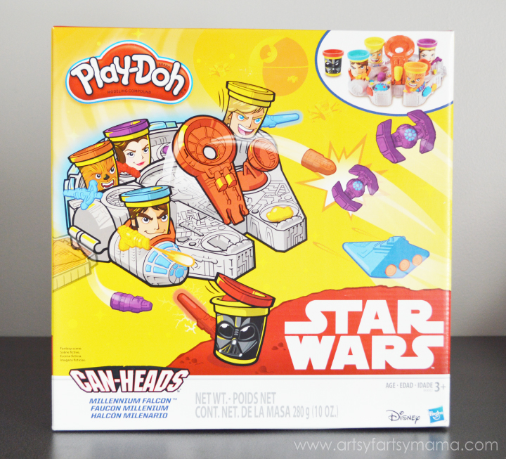 Play-Doh Star Wars Playset with Free Printable Star Wars Gift Tags at artsyfartsymama.com