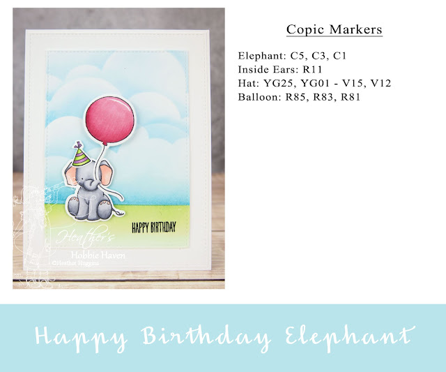Heather's Hobbie Haven - Happy Birthday Elephant