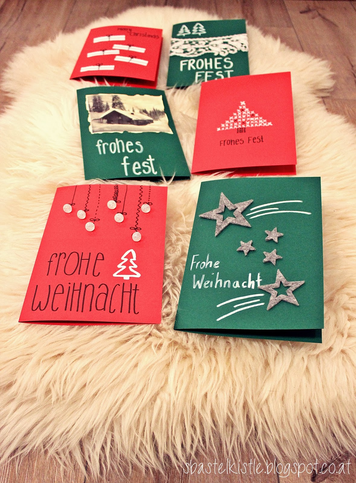 Weihnachtskarten DIY