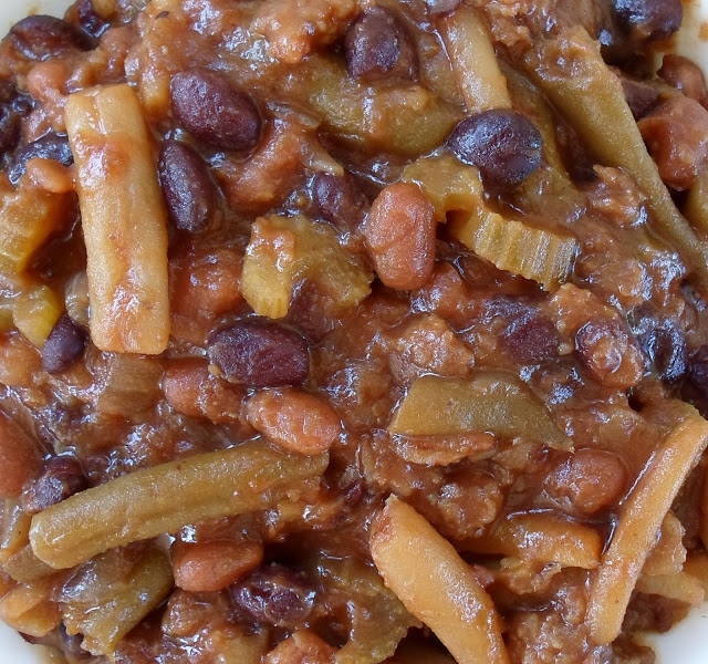 Happier Than A Pig In Mud Good Luck Baked Beans with Black Eyed Peas