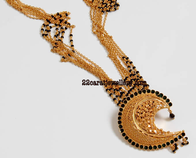 22 carat Nallapusalu/black beads 