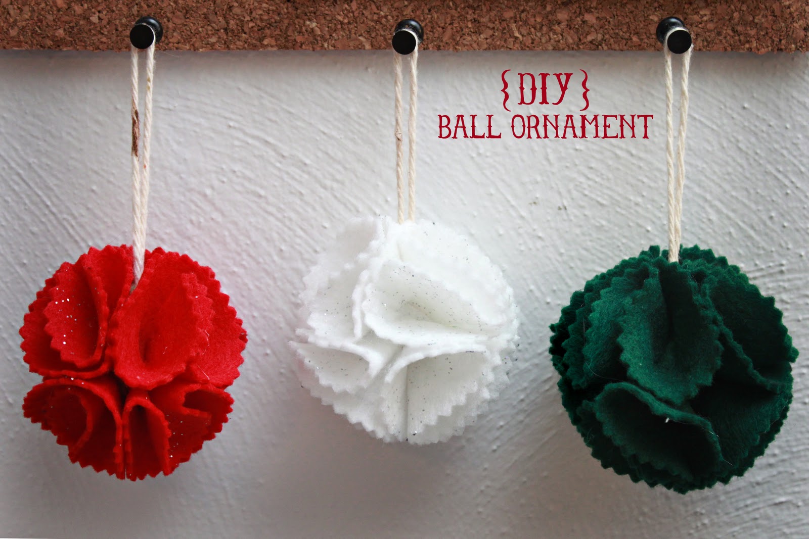 Mandie Starkey {diy felt ball ornament} & ANOTHER giveaway!