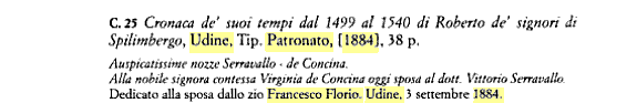 Cronaca di Roberto da Spilimbergo trascritta e annotata da V. Joppi, cit