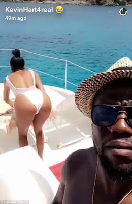2 Kevin Hart and Eniko Parrish honeymoon in St Bart's (photos)