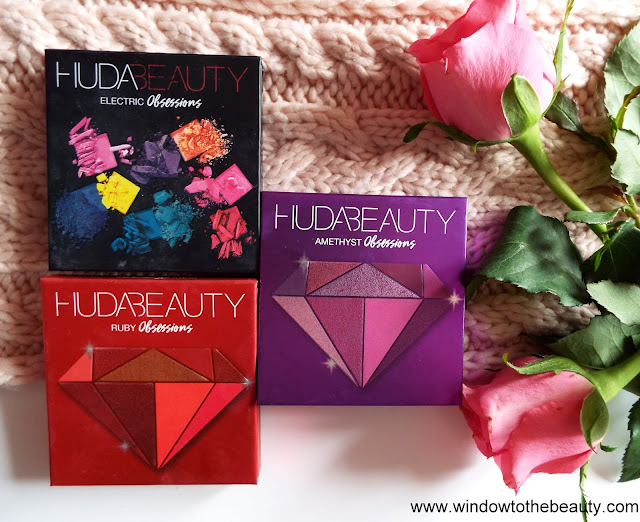Huda Beauty Obsessions Palety swatche