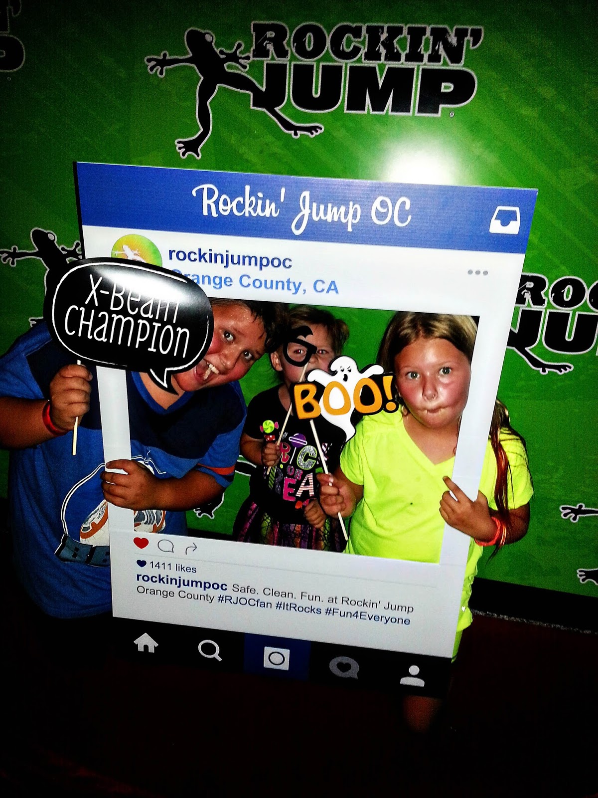 Funky Polkadot Giraffe Family Fun at Rockin' Jump Orange County