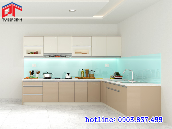 Tủ bếp chữ L sang trọng Tủ bếp chữ L được ưa chuộng nhất, tủ bếp chữ L đẹp, tủ bếp chữ L tiện dụng, tủ bếp chữ L siêu tiện nghi