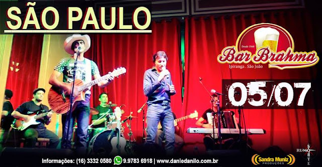 Alma Caipira - Festa julina do Bar Brahma terá show de Dani & Danilo Alma Caipira - Festa julina do Bar Brahma terá show de Dani & Danilo