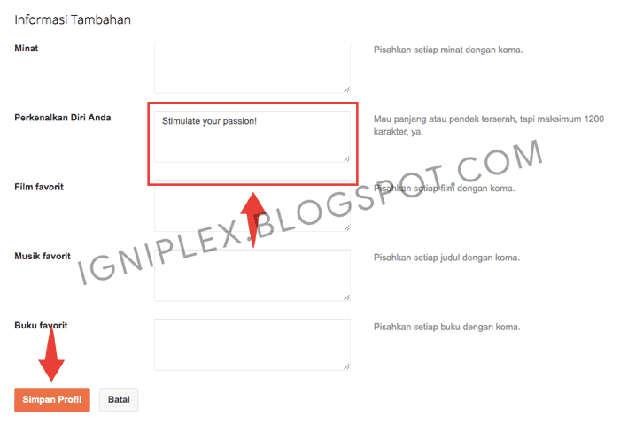 Edit Profil Blogger Edit Profil Blogger