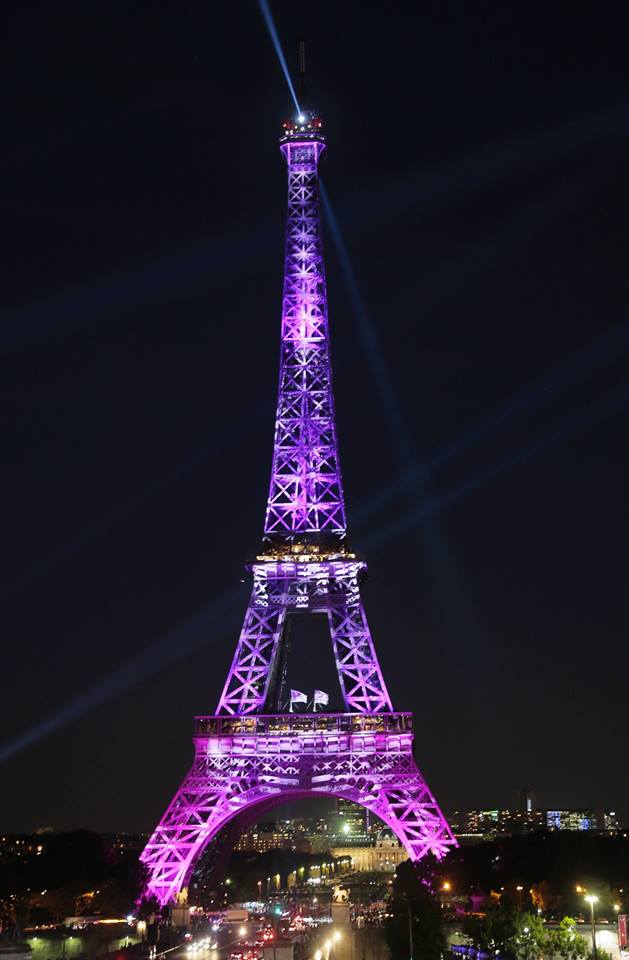 Welcome To Bettertalknaija Iconic Eiffel Tower Illuminated With Pink