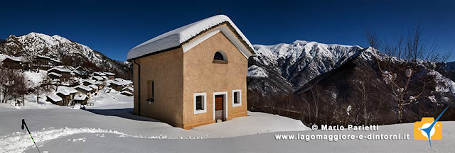Panoramica di cangili con la chiesetta Panoramica di cangili con la chiesetta