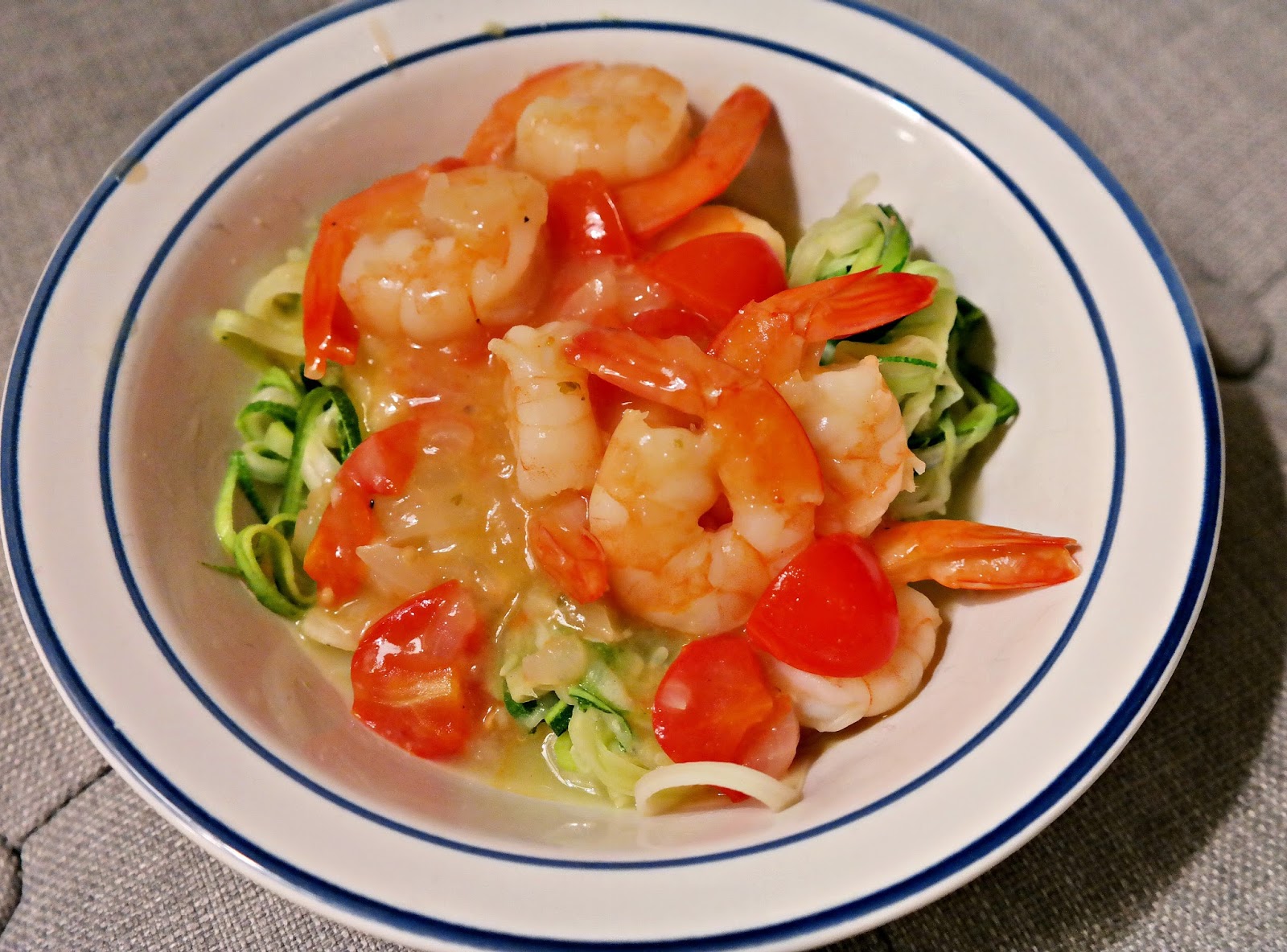 Zoodles with Shrimp