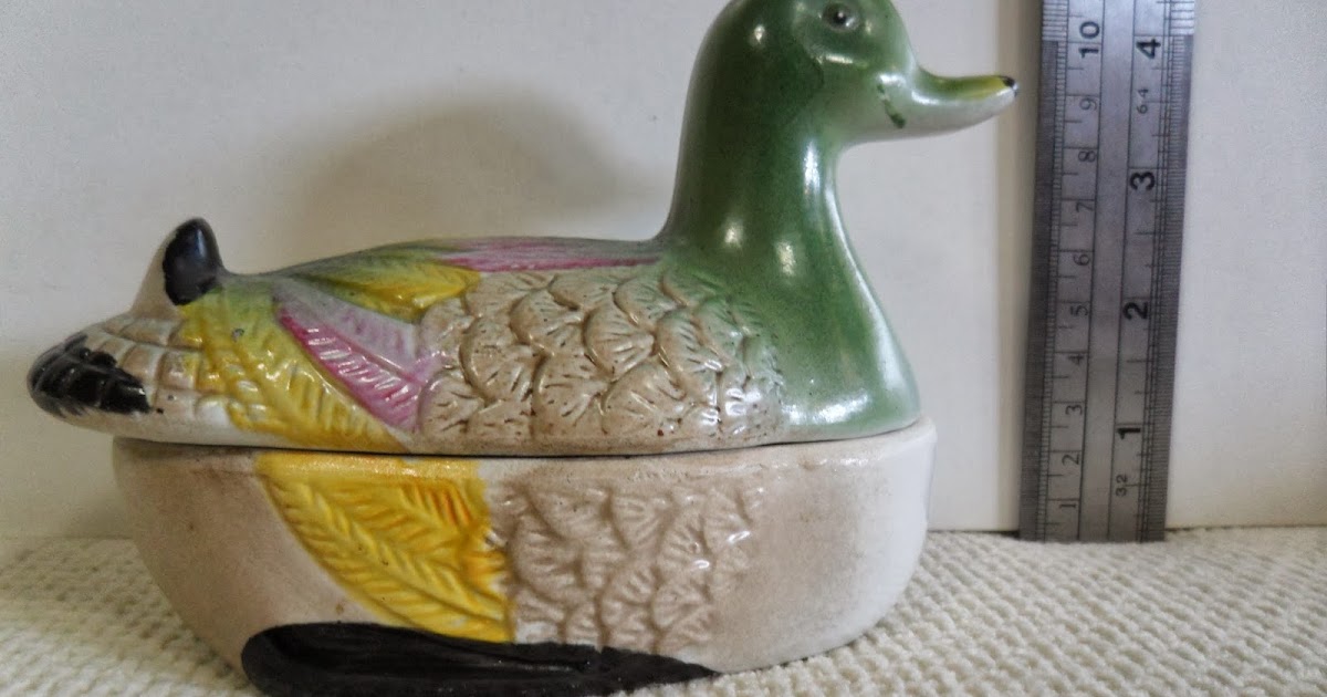 idotcollection 1970s Ceramic Duck Container
