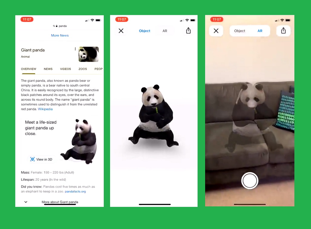 How to view Google 3D AR Animals