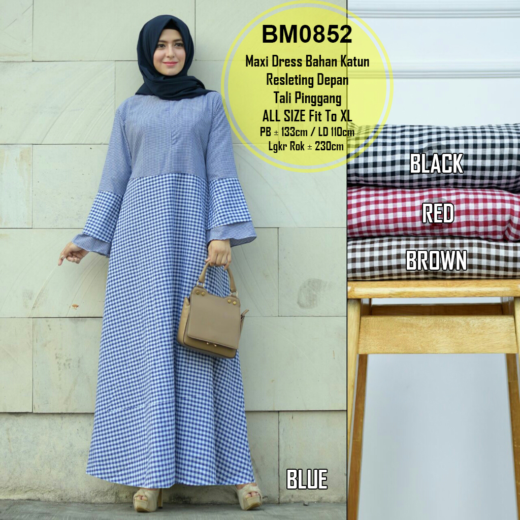 bursa grosir busana muslim tanah abang bm0852 maxi dress bursa grosir busana muslim tanah abang bm0852 maxi dress