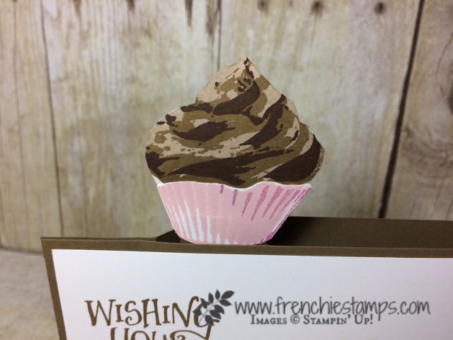 Stampin'Up! Wiper card, Sweet Cupcake, Better together, Fresh Floral designer Paper