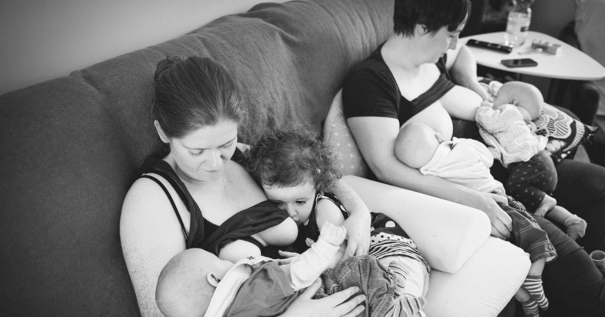 Heartwarming Photo Series Of Mothers Breastfeeding Their Four Children