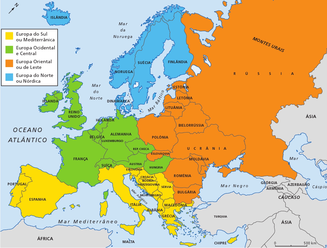 Geografia: Mapas Europa