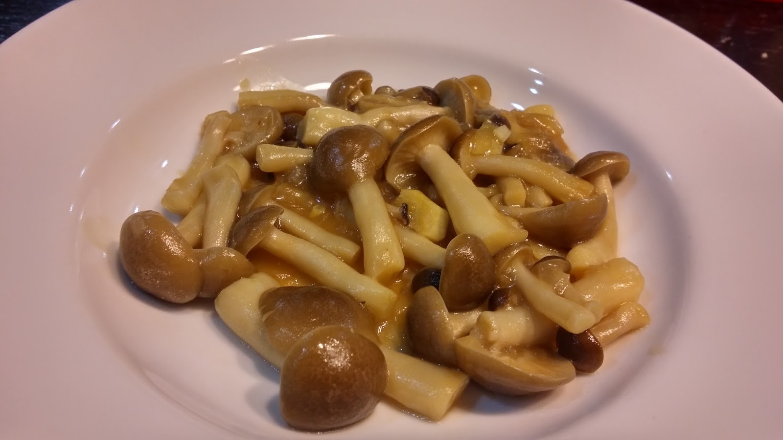 Food experiments in my little kitchen Bunashimeiji mushrooms butter yaki