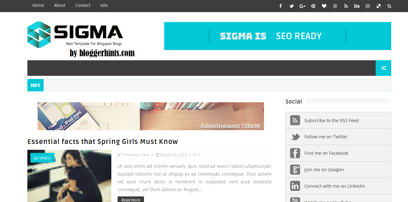 Sigma blogger template Sigma blogger template