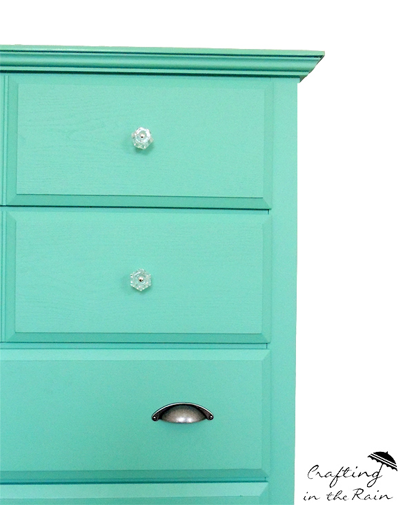 Teal Painted Dresser Crafting In The Rain