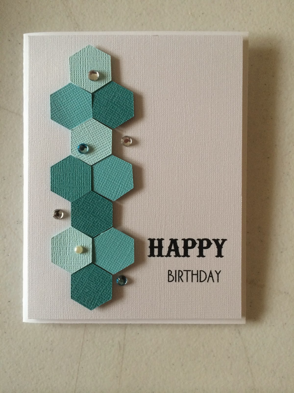 Great Creations: Hexagon Birthday Card