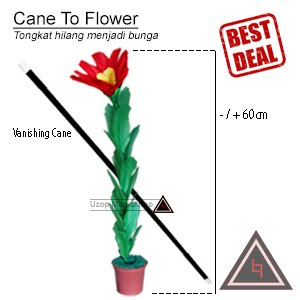 Jual alat sulap cane to flower Jual alat sulap cane to flower